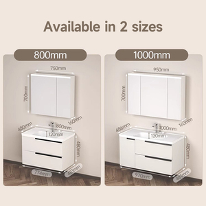 Meuble de rangement de salle de bain en contreplaqué ARROW de haute qualité à prix abordable avec tiroirs, design compact et efficace, armoire suspendue - Product Image 6