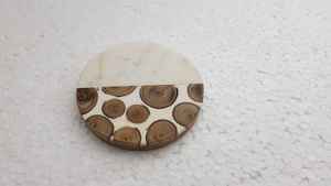 Design créatif en bois naturel et résine, ensemble de sous-verres de 4 pièces, thé décoratif pour la maison, hôtel, restaurant, vaisselle de luxe utilisée - Product Image 3