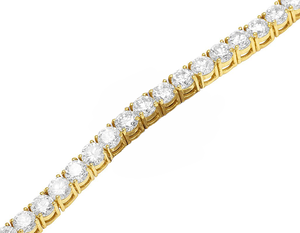 Cadena DE TENIS Cluster personalizable en oro de 10K decorado con diamantes cultivados en laboratorio elegancia moderna y moda Hip Hop - Product Image 2