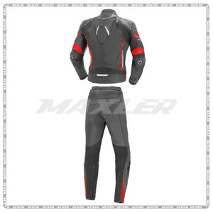 Combinaison en cuir de course 2 pièces pour femmes professionnelles | Cuir de qualité supérieure de 1.3mm avec armure CE niveau 2 - Product Image 2