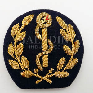 Insignia Bordada a Mano con Hilo de Bullion, Insignia Masónica para Delantal, Parche Bordado a Mano Directo, Muy Demandada - Product Image 2