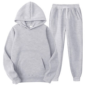 Survêtements évasés 100% coton imprimés de logo personnalisé ensembles 2 pièces nouvelle mode pour hommes avec pantalons évasés et sweats à capuche pour l'hiver - Product Image 3