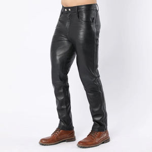 Dernier style de pantalons en cuir pour hommes à vendre Meilleure qualité avec design personnalisé Pantalon en cuir respirant à bas prix Meilleure vente - Product Image 2