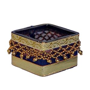 ขายร้อนคลาสสิกสําเร็จรูปแก้วทรงสี่เหลี่ยมตกแต่งช็อตผู้ถือ Votive Tealight - Product Image 1