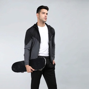 Vente en gros Ensemble survêtement décontracté en polaire de qualité supérieure pour hommes en rose orchidée avec poches et intérieur brossé doux 60% coton 40% polyester - Product Image 4