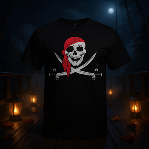 Camiseta Promocional de Halloween con la Bandera Pirata de Jolly Roger y Calico Jack - Product Image 3