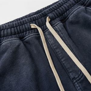 Pantalones Jogger de Felpa de Algodón de 350 Gsm de Alta Calidad, Lavado Ácido, Estilo Urbano, Parches Desgastados, Corte Acampanado, Personalizados, Casuales, 100% Algodón - Product Image 4