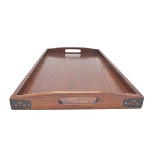 Offre Spéciale 2024 plateau de service en bois vaisselle rectangulaire plateau de service alimentaire fête alimentaire bois luxe plateau de service pour hôtel et mariage - Product Image 3