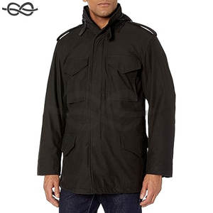 Manteau de terrain pour homme, veste polyvalente, tenue décontractée, multi-poches, tissu résistant à l'eau, poignets réglables, classique de tous les jours - Product Image 3