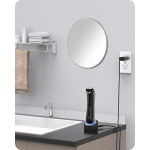 Base de Carga Portátil para Recortadora de Pelo, Nariz y Orejas con Cable de Alimentación, Fuente de Alimentación Eléctrica Manual, Material Plástico para el Hogar - Product Image 2