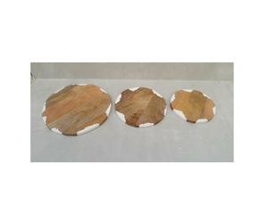 Nouveau Design Résine Simple Multifonctionnel Soucoupe Dessous De Verre Bois Et Résine Coussin Isolant pour Ménage Cuisine Accessoires - Product Image 2