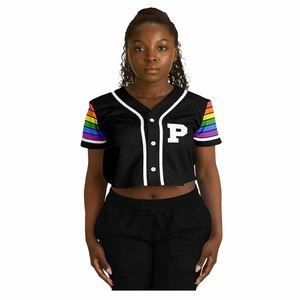 Sublimación Allover Impreso de alta calidad de manga corta Jersey de béisbol para hombres, ropa deportiva Sublimación Lisa Jersey de béisbol - Product Image 6