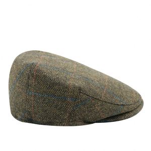 Factory Vintage Classic Newsboy Hat Men's Fall Winter <b>Flat</b> <b>Cap</b> Ivy Driving <b>Wool</b> <b>Cap</b> - Product Image 5