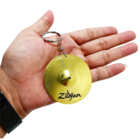 Porte-clés Cymbale 2,5 pouces, cadeau souvenir