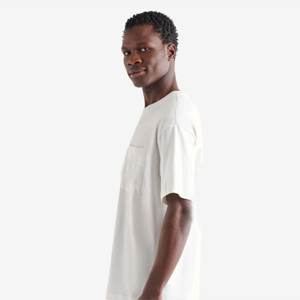 T-shirt en coton biologique à col rond et manches courtes pour homme – 100 % écologique, toucher doux, coupe ajustée, style Hip Hop, anti-boulochage, 180g, durable - Product Image 3