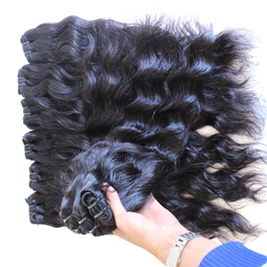 100% vendeurs vietnamiens d'armure de cheveux humains doux bruts paquets d'extensions brésiliens péruviens de qualité de luxe avec Style de vague naturelle - Product Image 4
