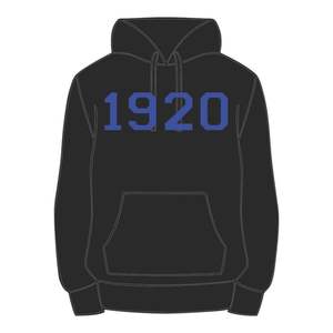 Año de Fundación 1920 Zeta Phi Beta Black Pullover Sudadera con capucha Mezcla de algodón Hermandad de mujeres griega Ropa Bordado personalizado Divine Nine HBCU - Product Image 2