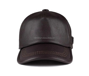 Gorras de béisbol de piel de oveja, sombreros de cuero de 5 paneles, colección personalizada, sombrero de béisbol marrón chocolate - Product Image 1