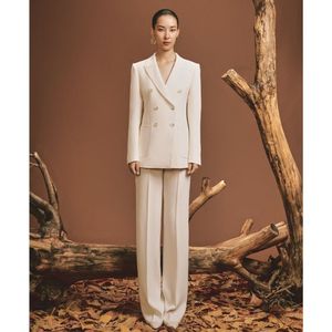 Chaqueta Blazer de alta calidad para mujer, elegante estilo de negocios, bordado, colección de otoño, lana hecha en Vietnam, encantador Halo a medida - Product Image 2