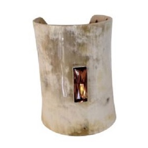 กำไลข้อมือฮอร์นดีไซน์แบบคัตเวิร์คเครื่องประดับคุณภาพเยี่ยมกำไลข้อมือสำหรับผู้หญิงเครื่องประดับมือฮอร์นโบราณ - Product Image 5