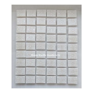 Top Handmade Product Pure White Marble Inlaid Box With <b>Crafted</b> Art MOP High Class Product Marble Box For Jewelry Gift Item - Product Image 1