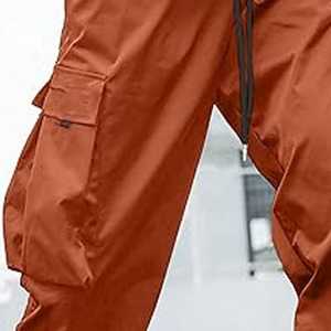 Pantalones con logotipo estampado de algodón polar liso teñido de talla grande Fashion Essentials Gym Man Trouser para hombres subido por Dress Sports - Product Image 4