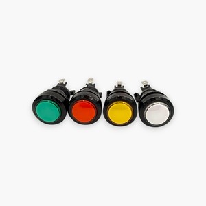 ปุ่มกดอาร์เคดทรงกลมขนาดเล็กชุด 4 สีพร้อมไฟ LED 12V และไมโครสวิตช์สีแดง/เหลือง/เขียว/ขาวจัดส่งฟรี - Product Image 2