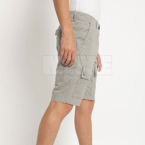 Best Selling High Quality 100% Cotton Cargo Shorts for Men Casual Style Breathable Hot Sale Solid Pattern Cargo Shorts - Product Image 4
