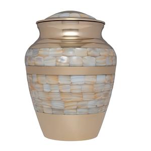 Urnes de crémation de souvenirs faits à la main de haute qualité, vente en gros, en métal et en nacre, pour adulte, fournitures pour funérailles - Product Image 1