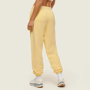 Pantalon de jogging décontracté pour femme, coupe droite, taille haute, tricoté, devant plat, streetwear, 100% coton, couleurs personnalisées - Product Image 2