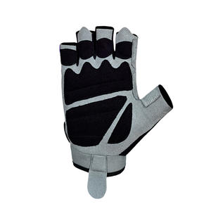 Guantes de Gimnasio Cómodos de Medio Dedo para Hombre, Diseño Personalizado, Accesorio de Fitness para Ciclismo y Levantamiento de Pesas, Neopreno y Cuero, Venta al Por Mayor - Product Image 3