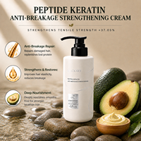 Masque capillaire à la kératine OEM Marque Privée Peptide Feuille d'Arborvitae Anti-casse Fortifiant Certifié ISO GMPC MSDS Vente en Gros