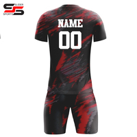 Conjunto de Uniforme de Fútbol Vintage Personalizado, Unisex, Impresión Digital, Transpirable, de Secado Rápido, Jersey de Manga Corta, Antibacteriano, 100%