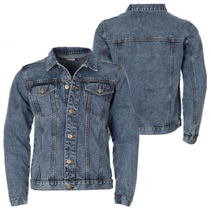 Veste en jean bleu vintage pour hommes, coupe ample, manches longues, style déchiré, veste d'hiver décontractée en denim de haute qualité pour hommes - Product Image 3