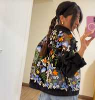 Nouvelle mode couture Patchwork dentelle brodé lâche femmes Denim Jean veste pour mariage