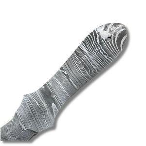 Couteau JEXMOO personnalisé fait à la main en acier Damas, lame vierge multifonctionnelle à motif goutte de pluie, avec un cadeau parfait, couteau pour usage extérieur - Product Image 3