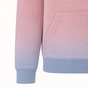 Light <b>Pink</b> Sky Fade Sun faded Tracksuit Gradient <b>Hoodie</b> Jogger Set - Product Image 5