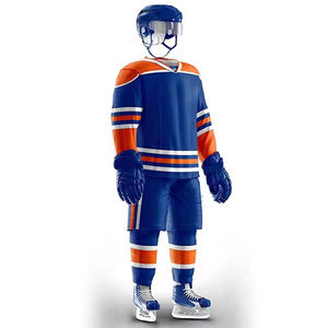 Tenue de hockey sur glace pour adultes, vente chaude, 100% polyester, couleur et taille personnalisées, faible MOQ, ensembles pour l'équipe, édition joueur - Product Image 5
