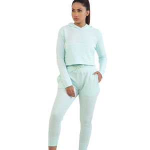 Sudadera con capucha para mujer de último estilo con logotipo personalizado tejido poliéster algodón manga larga estampado informal patrón para el gimnasio - Product Image 1