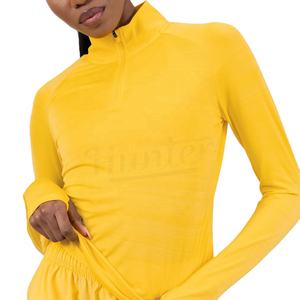 Respirant léger Logo personnalisé fermeture éclair complète coupe ajustée veste de yoga en cours d'exécution pour les femmes vêtements de sport veste d'entraînement - Product Image 1