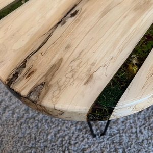 Table à manger de luxe moderne en résine artisanale, design artistique, table basse imperméable pour salon, pour célébration d'anniversaire de mariage - Product Image 4