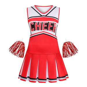 ชุดเชียร์ลีดเดอร์สแปนเด็กซ์สำหรับเด็กผู้หญิงชุดเชียร์ลีดเดอร์ชุดฮาโลวีนน่ารักชุดเชียร์ลีดเดอร์ - Product Image 5