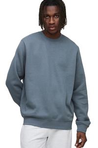 Polar 100% algodón mezclado cuello redondo sudadera suelta ajuste Suny System pulóver sudadera 380gsm versión básica para hombres - Product Image 4