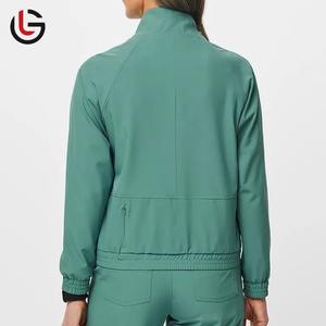 Traje de fregado de hospital con cuello en V de tela tejida de alta calidad Uniforme médico Premium para enfermeras y personal - Product Image 3