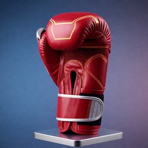 Premium Leather Training Gloves with Custom Embroidery Design and High Density Foam Padding for Gym and <b>Bag</b> Work - Product Image 5