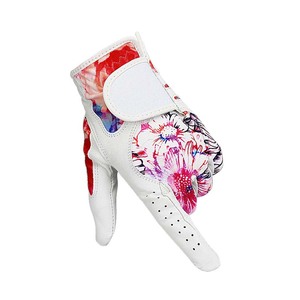 ใหม่ซ้ายขวามือสําหรับผู้หญิงสุภาพสตรีกีฬาถุงมือถุงมือกอล์ฟSHEEPSKINหนังแท้ + แบรนด์สแปนเด็กซ์ - Product Image 1