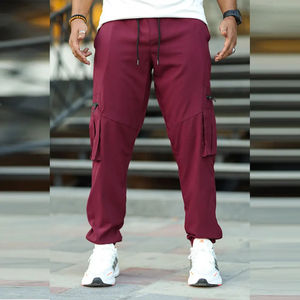 Wholesale High Quality Winter Vintage Sports <b>Stretchy</b> Loose Fit Fabric Exercise Pocket Jogger Drawstring Tracksuit <b>Men</b> - Product Image 1