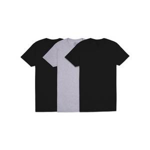T-shirt à manches courtes en coton épais de 230g pour homme, couleur unie, Hip Hop Letter Bottoming Pure Cotton Loose Tops Clothes - Product Image 6