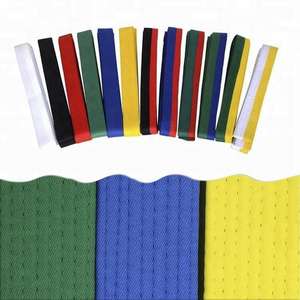 เข็มขัดสีดำสำหรับเทควันโด,เข็มขัดคาราเต้แบบสั่งตัดพร้อมงานปัก - Product Image 4