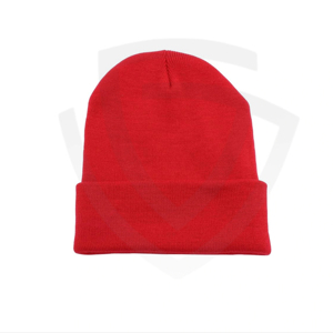 Chapeau beanie unisexe en laine/coton jacquard de haute qualité, couleur personnalisée, chaud pour l'hiver, broderie à la main, logo personnalisé, prix de gros - Product Image 1